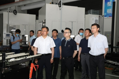 2021年6月10日寧夏回族自治區(qū)銀川市委副書(shū)記、市長(zhǎng)趙旭輝一行天通考察指導(dǎo)